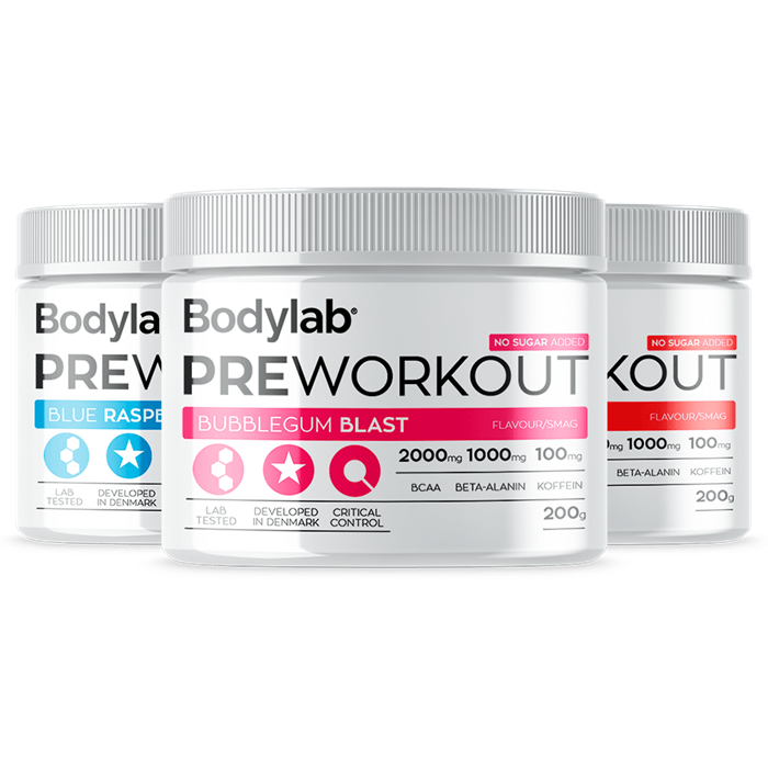 Pre workout energi til din træning Bodylab