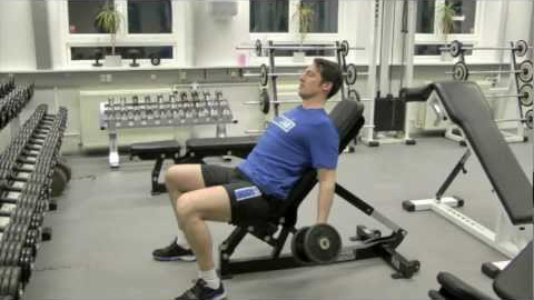 Seated incline curls